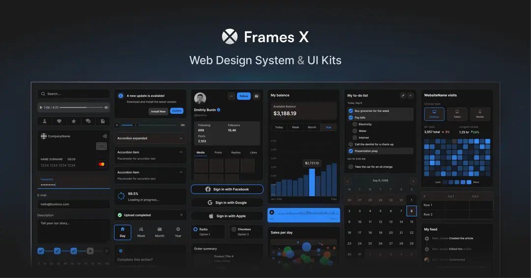 frames x website homepage built with Framer