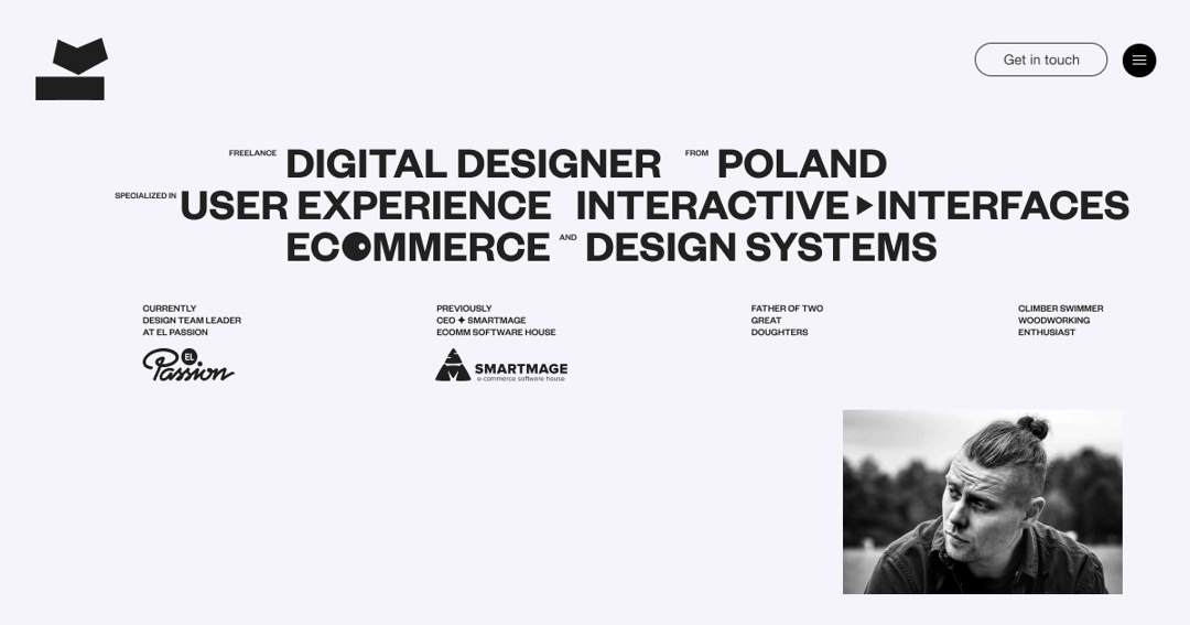 kniec.pl Creative UX/UI Designer  website homepage built with Framer