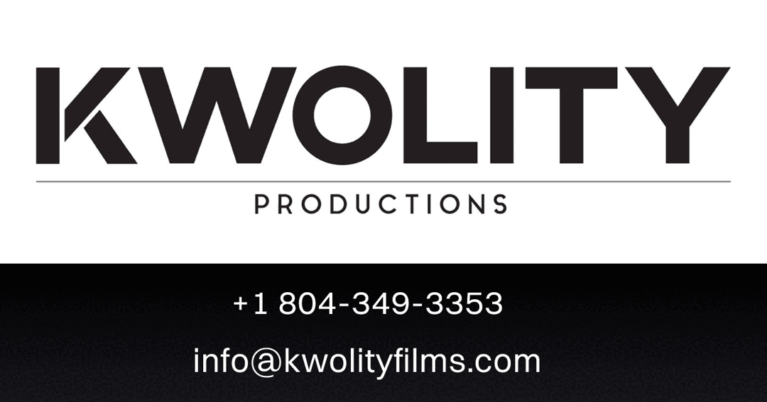 Kwolity Productions website homepage built with Framer