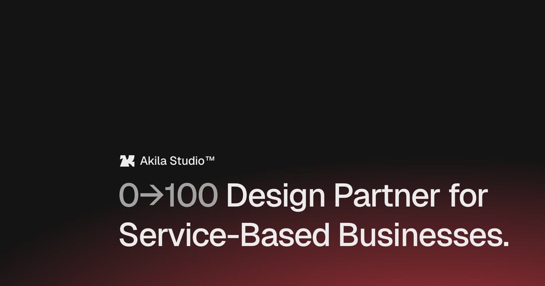 akilastudio.com website homepage built with Framer