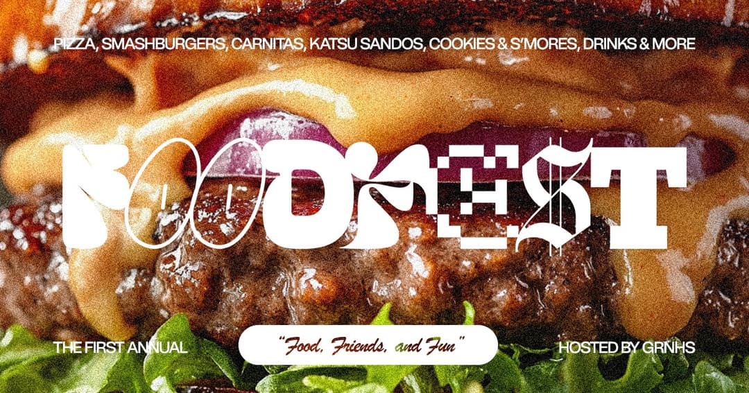 FoodFest website homepage built with Framer