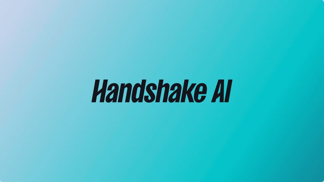 Handshake AI (Enterprise) website homepage built with Framer
