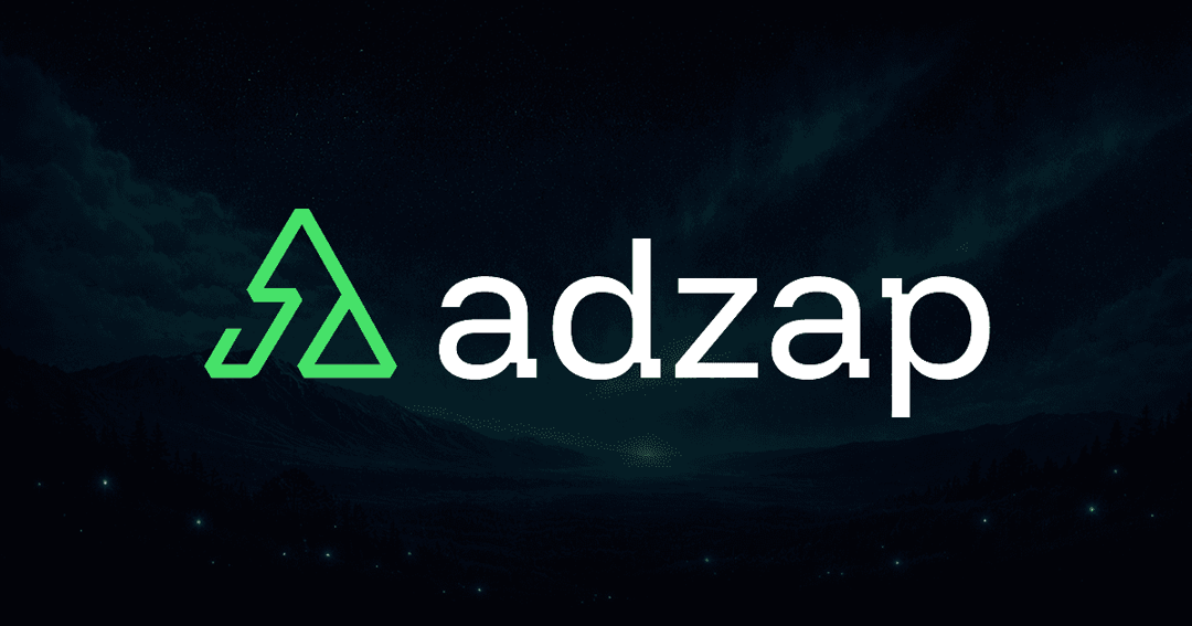 Adzap website homepage built with Framer