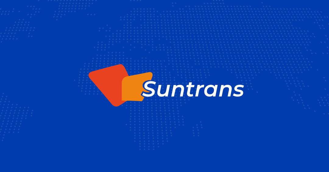 Suntrans website homepage built with Framer