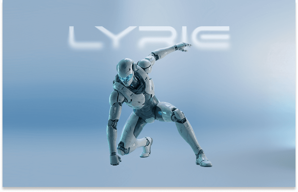 Lyrie.AI website homepage built with Framer