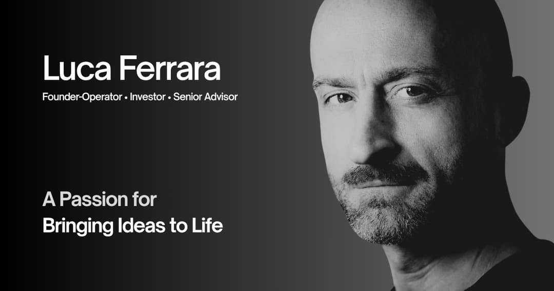 Luca Ferrara website homepage built with Framer