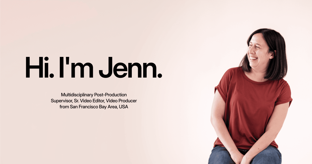 Jenn - Portfolio website homepage built with Framer