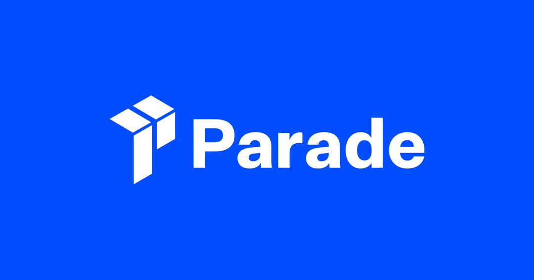 parade website homepage built with Framer