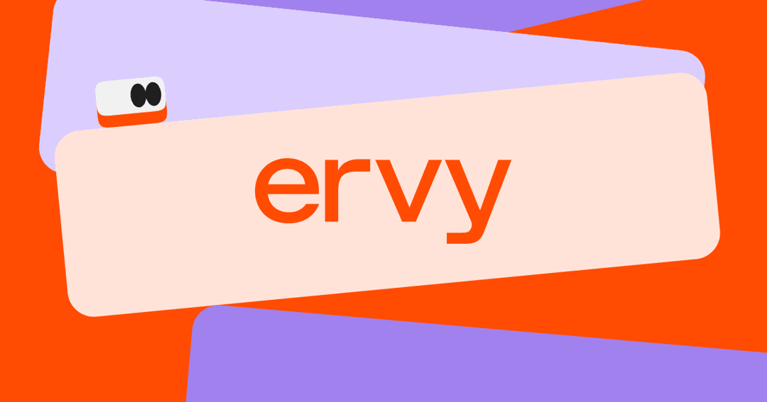 Ervy website homepage built with Framer