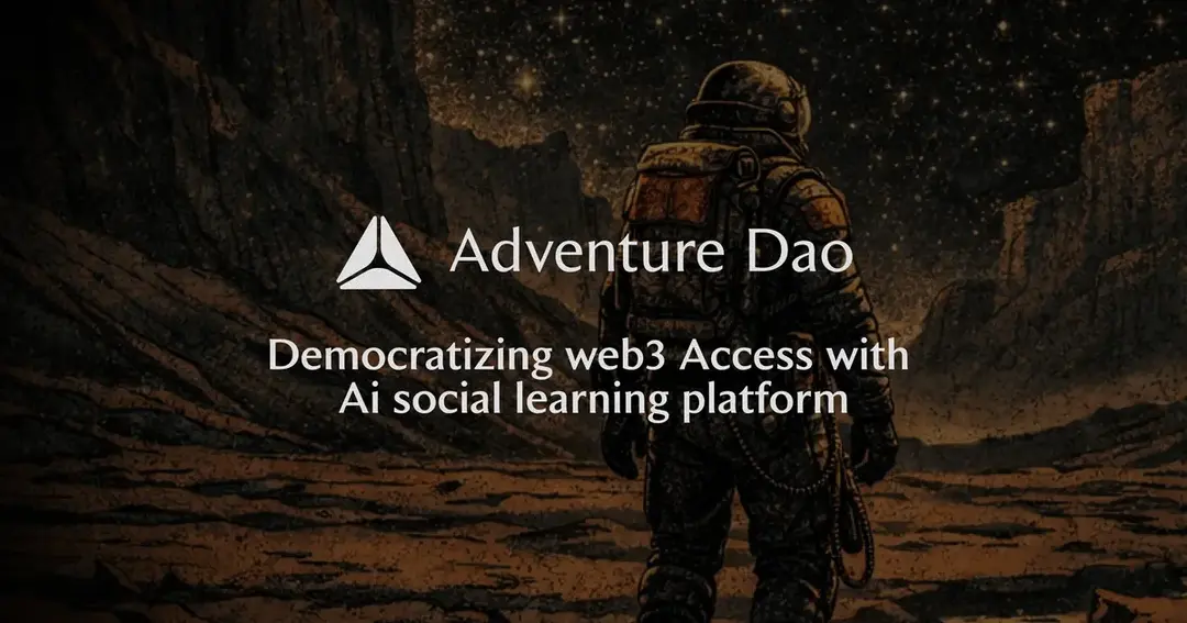 Adventure Dao website homepage built with Framer