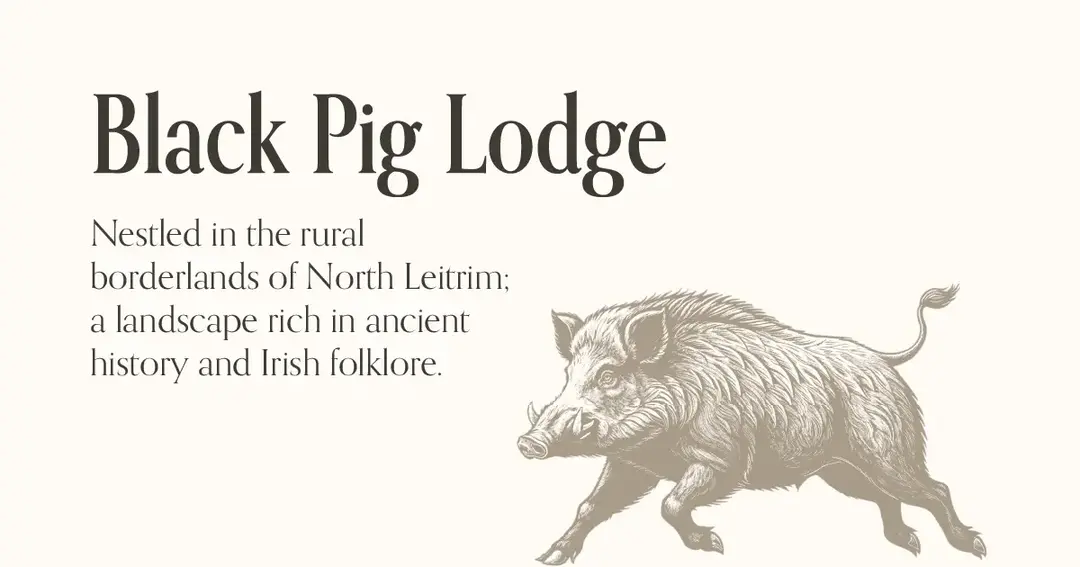 Black Pig Lodge website homepage built with Framer