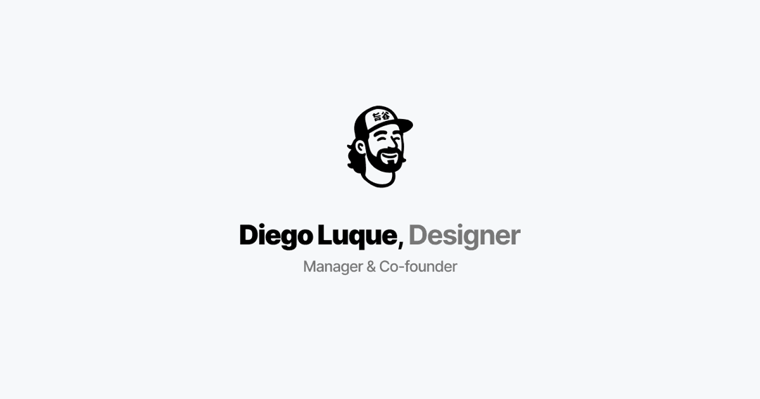 Diego Luque website homepage built with Framer