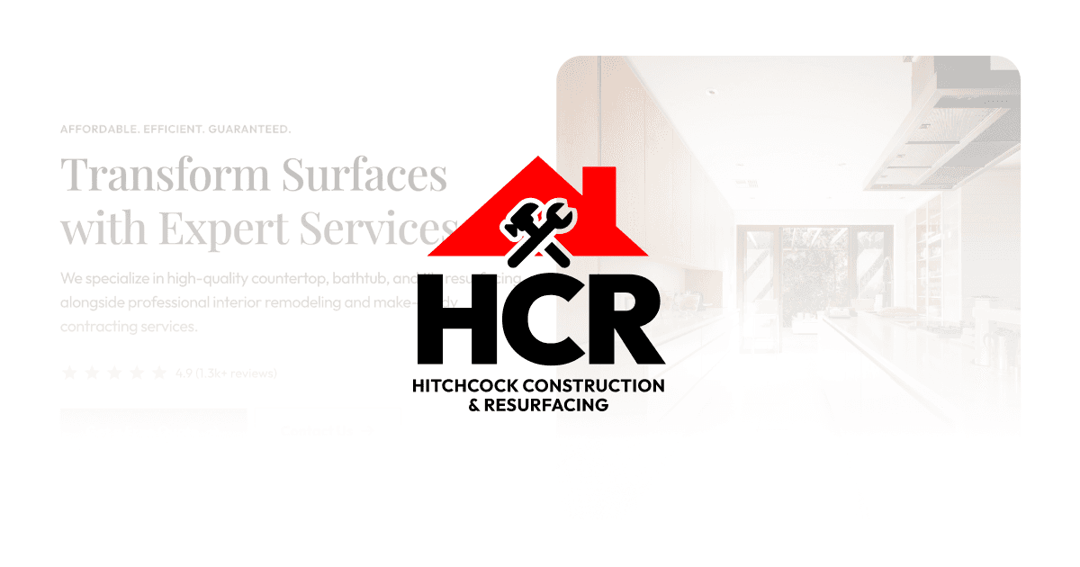 HCR Contracting website homepage built with Framer