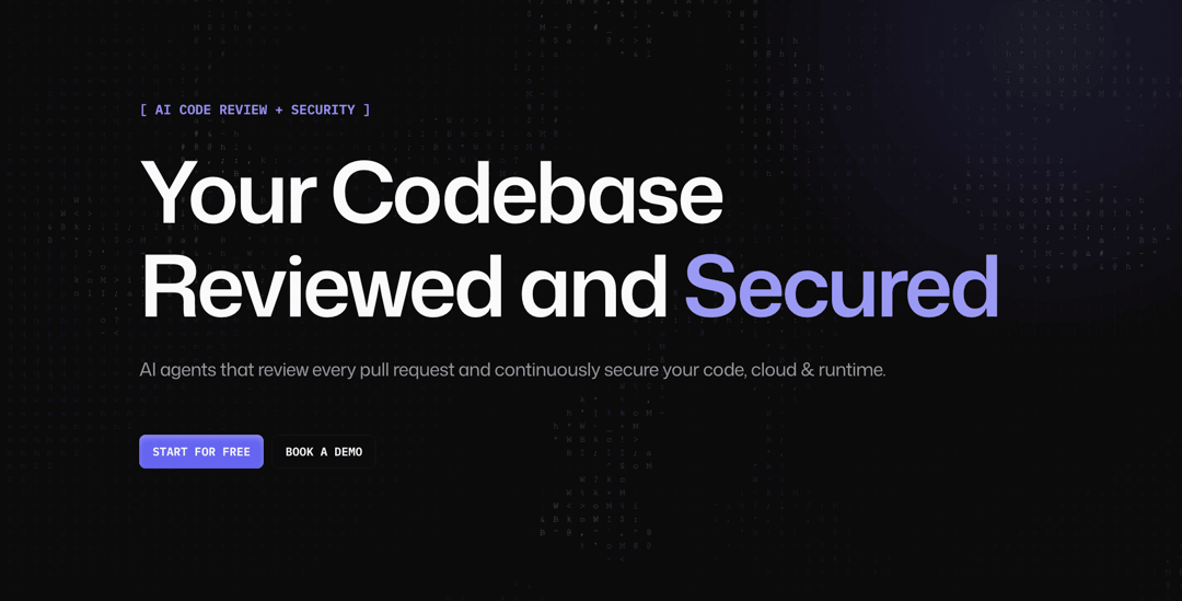codeant website homepage built with Framer