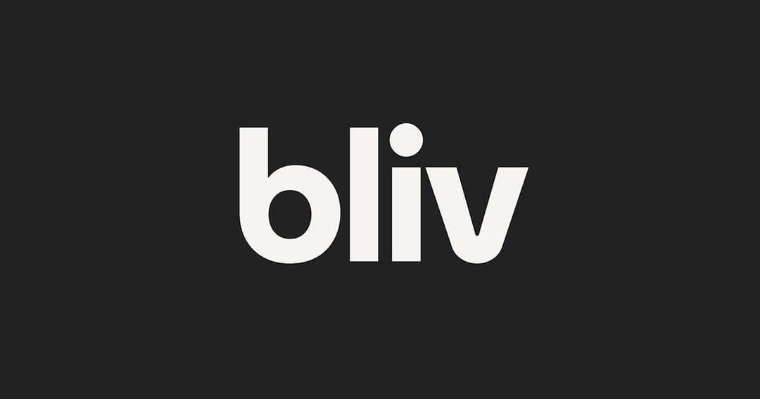 Bliv website homepage built with Framer