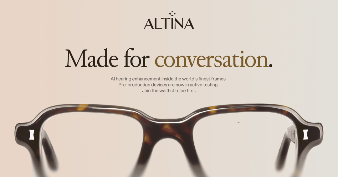 Altina website homepage built with Framer