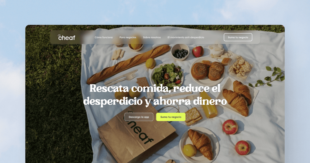 cheaf.com website homepage built with Framer