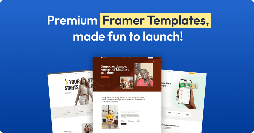 Framerify website homepage built with Framer