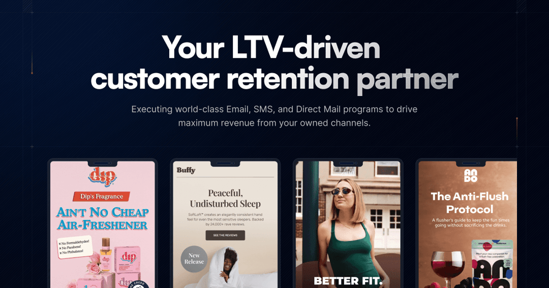 Duh Retention website homepage built with Framer