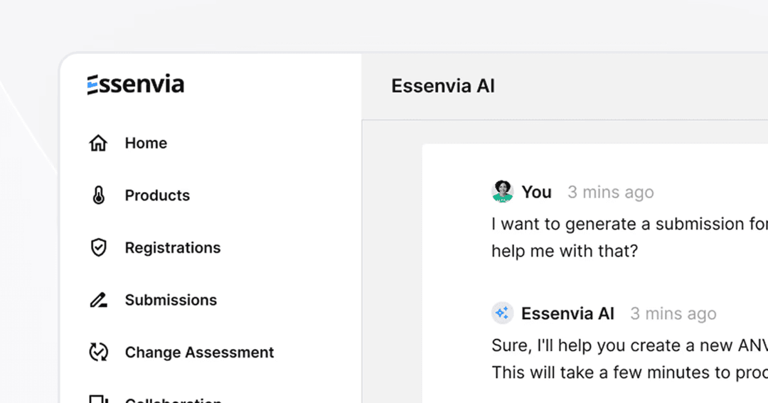 Essenvia website homepage built with Framer