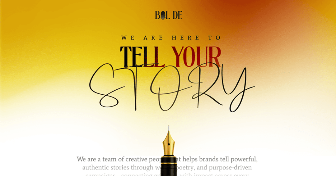 Bolde Media website homepage built with Framer