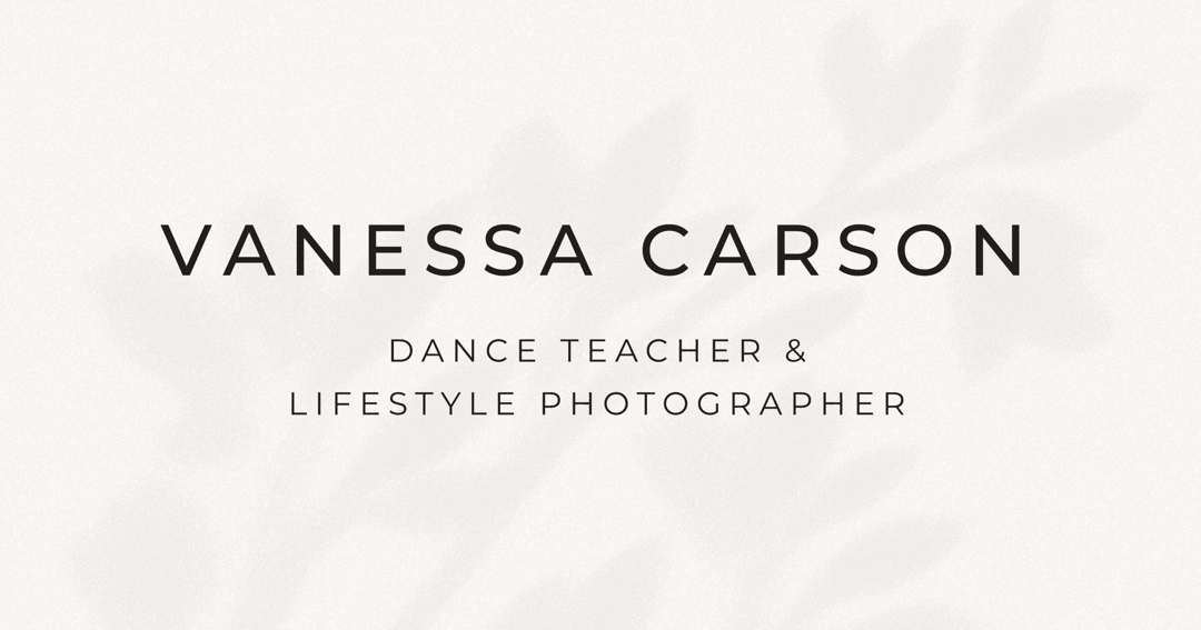 Vanessa Carson website homepage built with Framer
