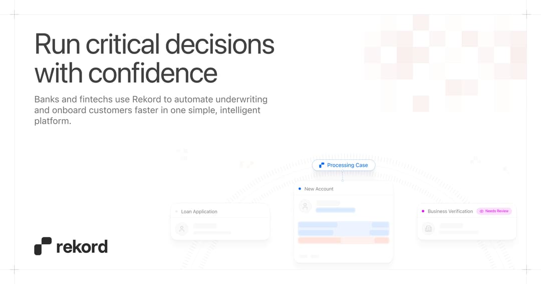 Rekord website homepage built with Framer