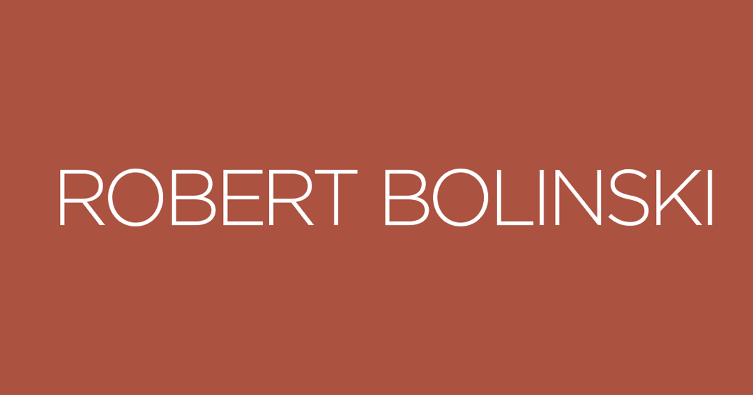 robertbolinski.com website homepage built with Framer
