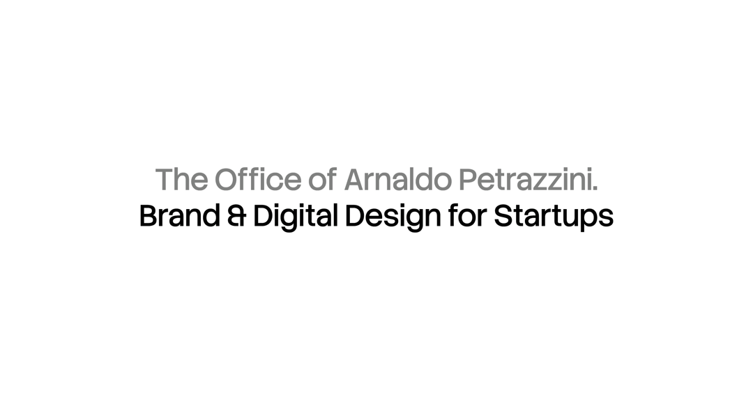 Arnaldo Petrazzini website homepage built with Framer