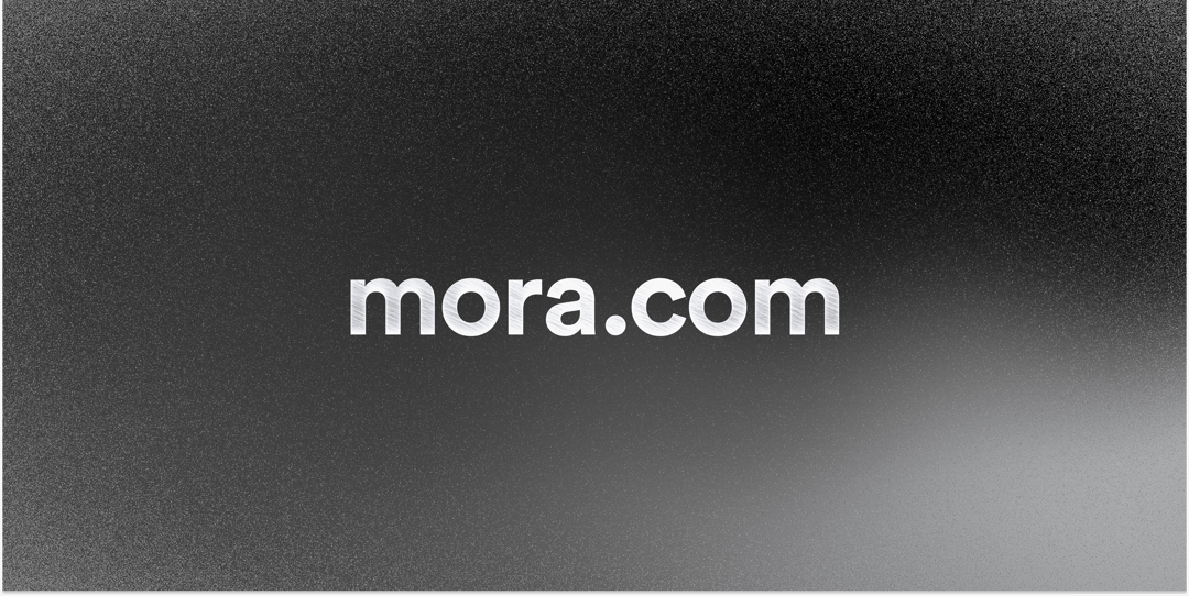 Mora website homepage built with Framer