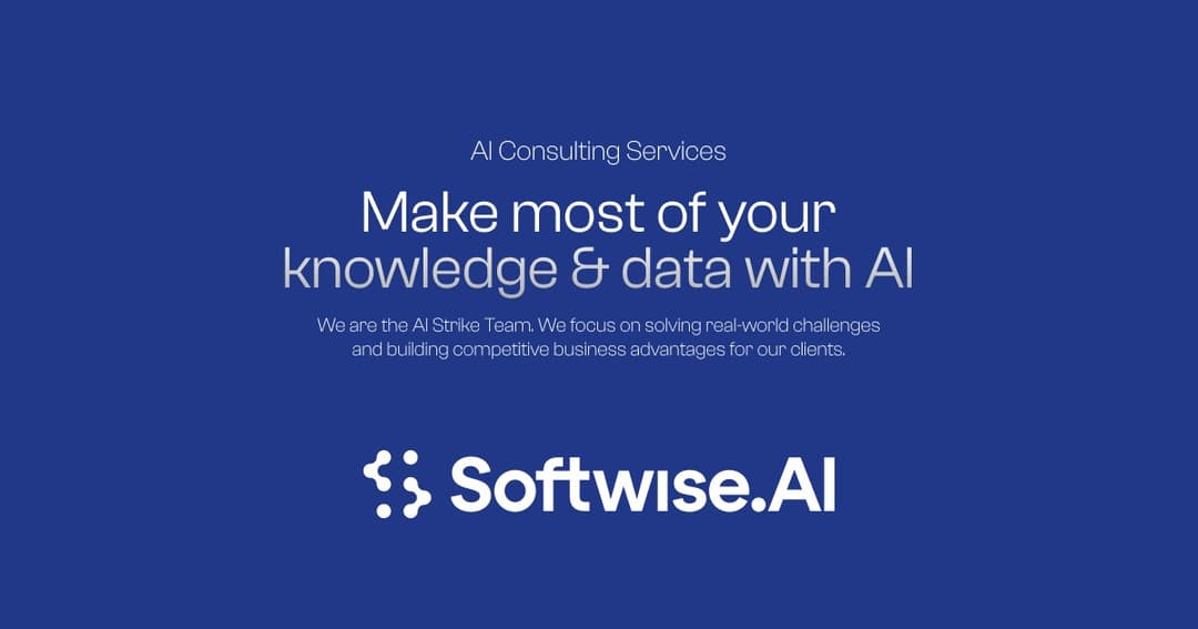 Softwise.ai website homepage built with Framer