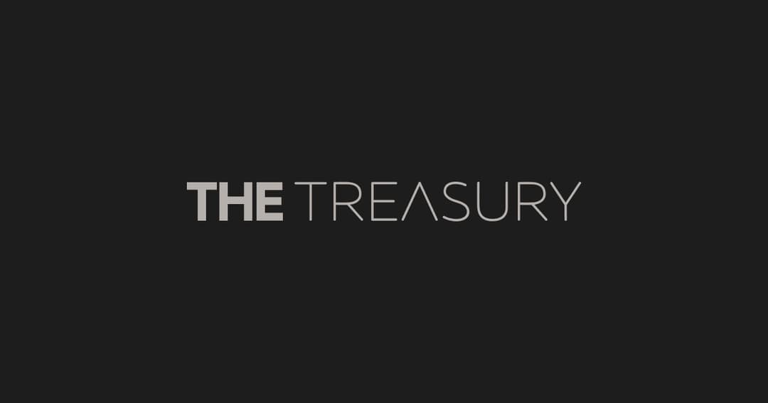 The Treasury website homepage built with Framer