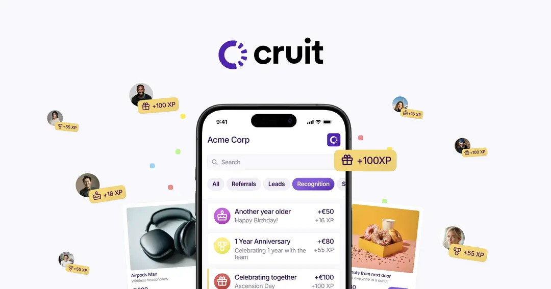 Cruit website homepage built with Framer