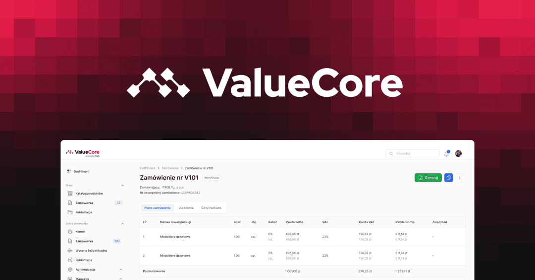 ValueCore website homepage built with Framer