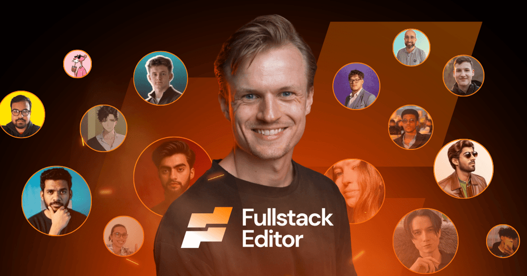 Fullstack Editor website homepage built with Framer