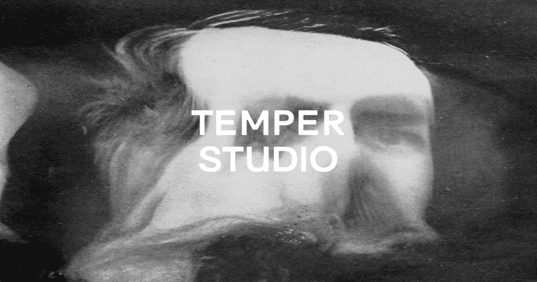 temper studio website homepage built with Framer