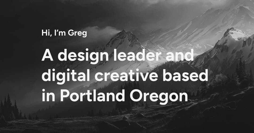 gregmartinux.com website homepage built with Framer
