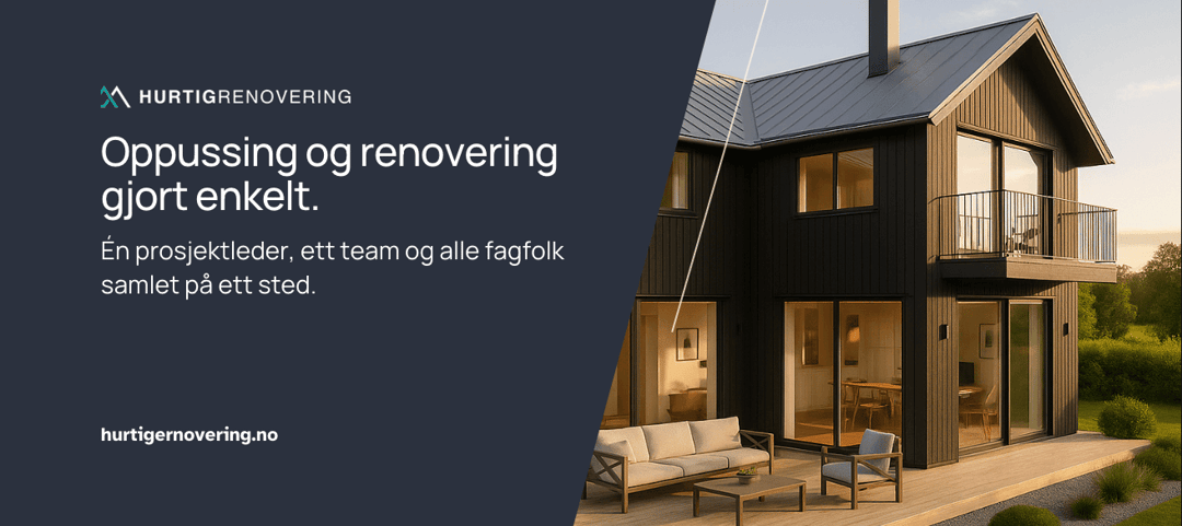 Hurtigrenovering website homepage built with Framer
