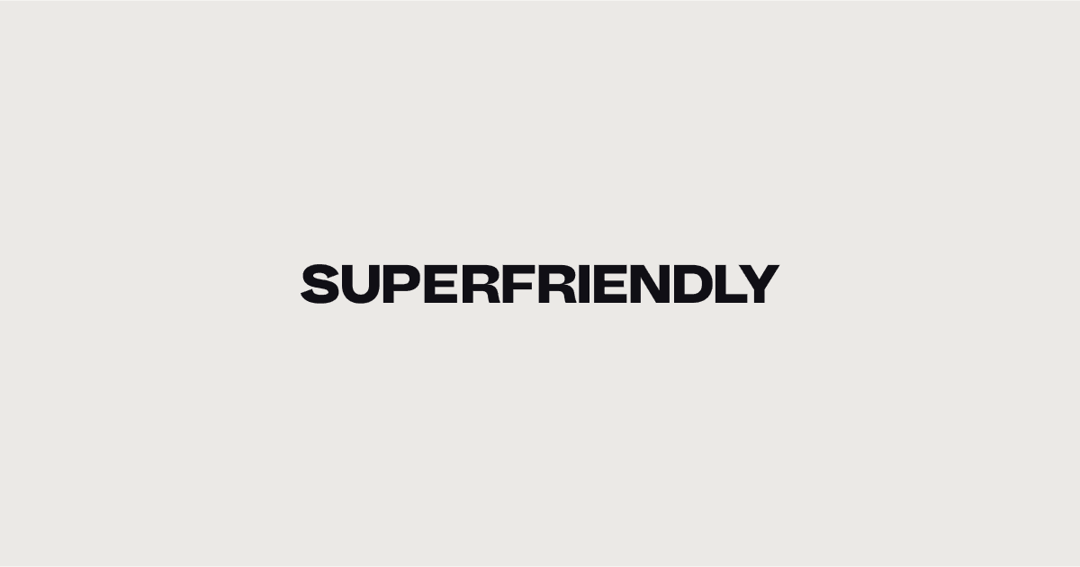 SuperFriendly website homepage built with Framer