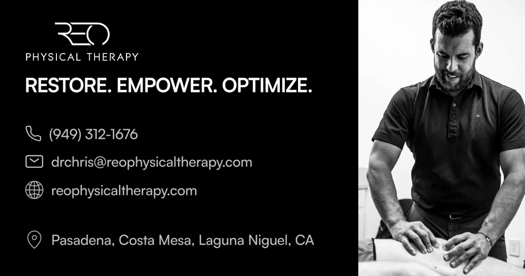 REO Physical Therapy website homepage built with Framer