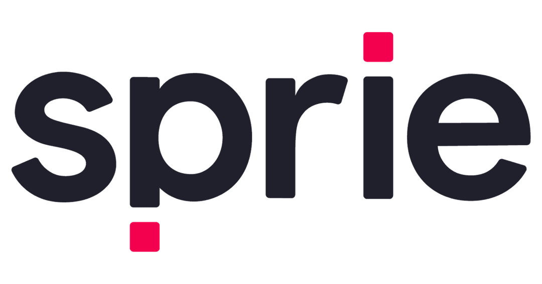 sprie website homepage built with Framer