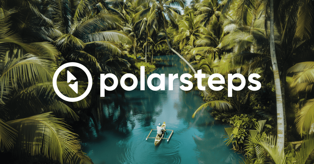 polarsteps.com website homepage built with Framer