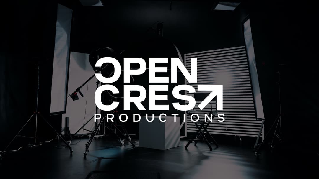 OpenCrest Productions website homepage built with Framer