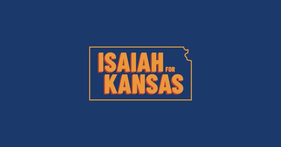 Isaiah for Kansas website homepage built with Framer