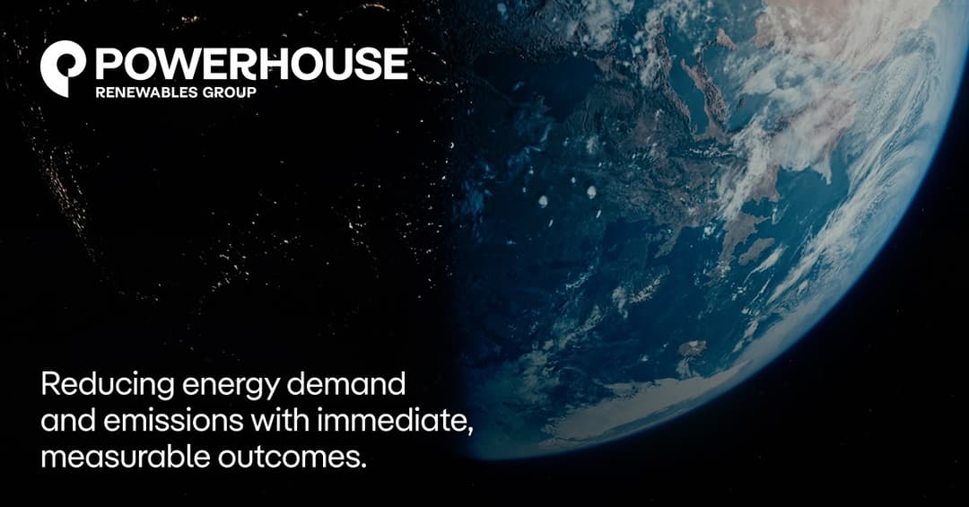 Powerhouse Renewables Group website homepage built with Framer