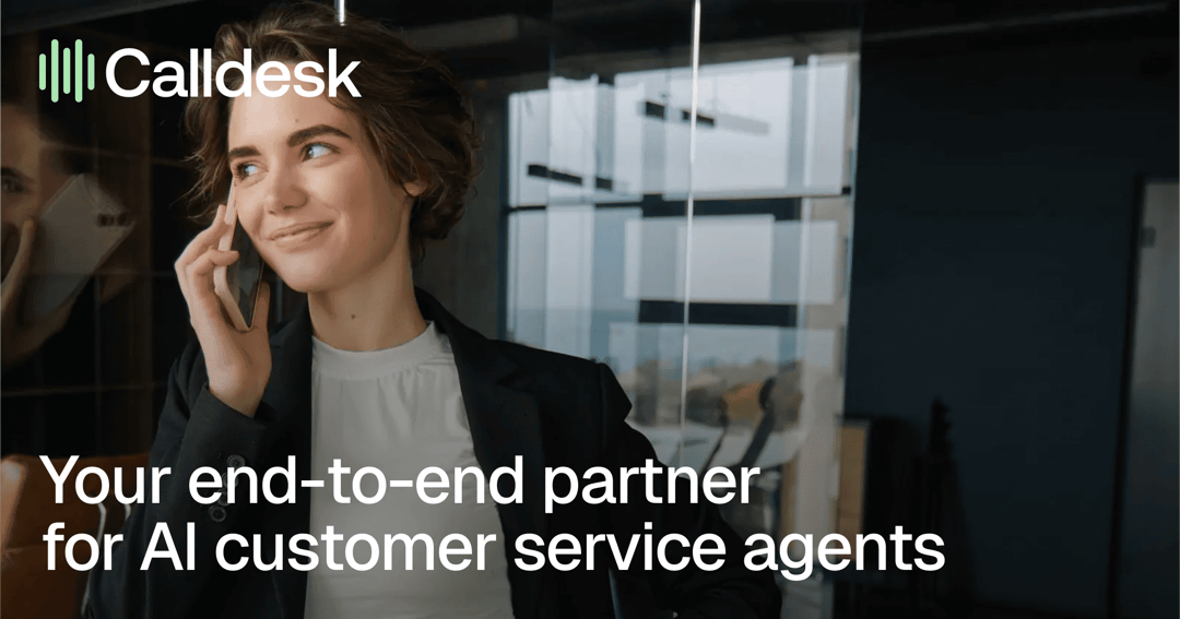 Calldesk - AI Customer Service website homepage built with Framer