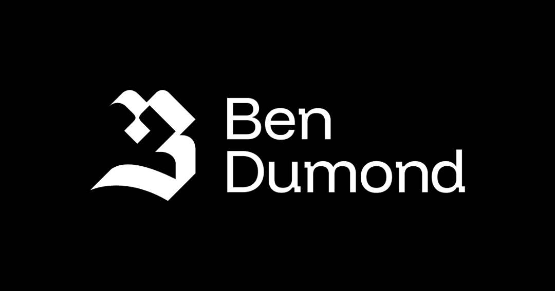 bendumond.com website homepage built with Framer