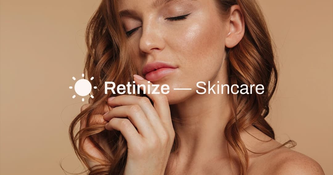 Retinize Skincare website homepage built with Framer