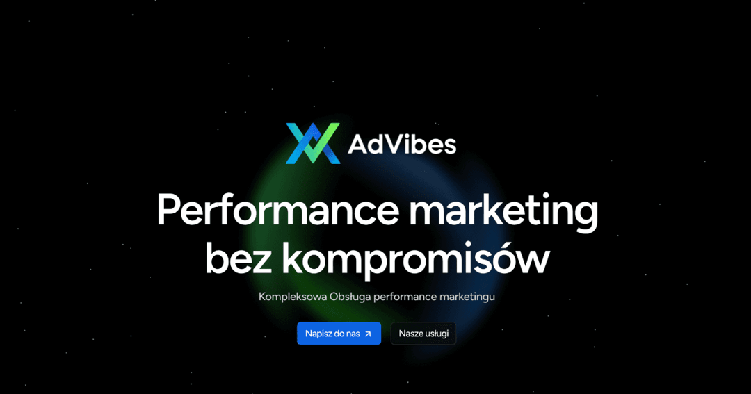 advibes website homepage built with Framer