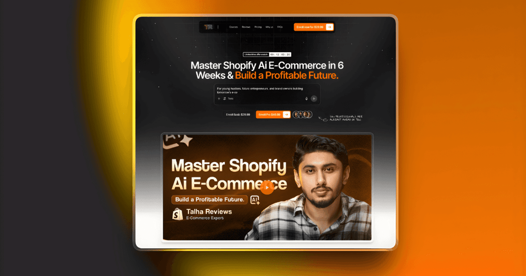Talha Reviews Website website homepage built with Framer